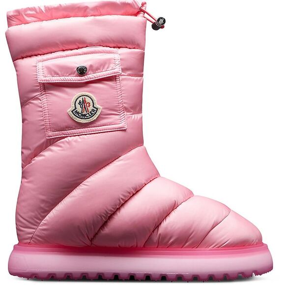 Moncler Womens Gaia Pocket Mid Pink Quilted Manmade Winter & Snow Boots New - Picture 1 of 1